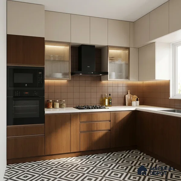 Wooden Look LM 21614 Rich Mahogany 8ft x 4ft Suede Finish Decorative Laminate - 1 mm | Suitable for TV Unit, Wardrobe, Kitchen Cabinets