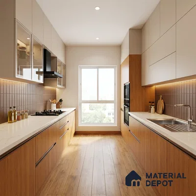 Wooden Look LM 21618 Frappe Cedar 8ft x 4ft Suede Finish Decorative Laminate - 1 mm | Suitable for TV Unit, Wardrobe, Kitchen Cabinets