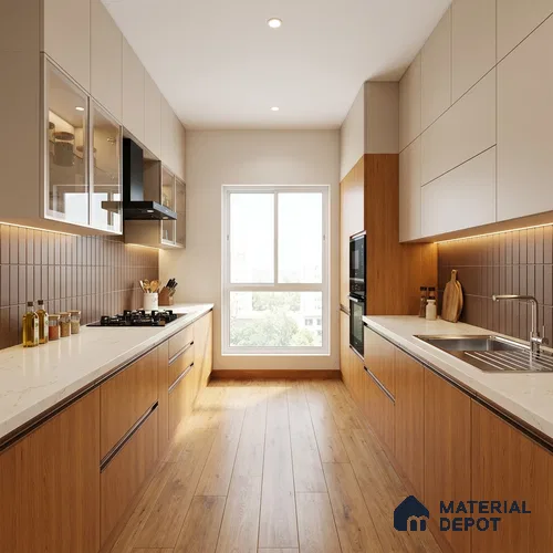 Wooden Look LM 21618 Frappe Cedar 8ft x 4ft Suede Finish Decorative Laminate - 1 mm | Suitable for TV Unit, Wardrobe, Kitchen Cabinets