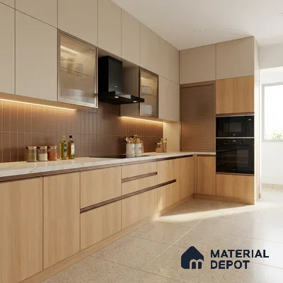 Wooden Look LM 21620 Barley Birch 8ft x 4ft Suede Finish Decorative Laminate - 1 mm | Suitable for TV Unit, Wardrobe, Kitchen Cabinets