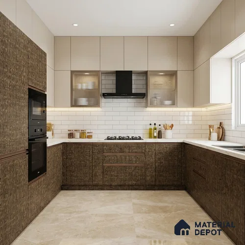 Wooden Look LM 21752 8ft x 4ft Texture Finish Decorative Laminate - 1 mm | Suitable for TV Unit, Wardrobe, Kitchen Cabinets
