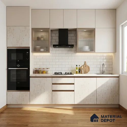 Wooden Look LM 21754 8ft x 4ft Texture Finish Decorative Laminate - 1 mm | Suitable for TV Unit, Wardrobe, Kitchen Cabinets