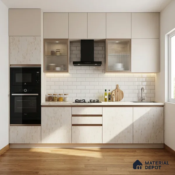 Wooden Look LM 21754 8ft x 4ft Texture Finish Decorative Laminate - 1 mm | Suitable for TV Unit, Wardrobe, Kitchen Cabinets