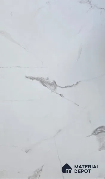 White Marble Look LM 22802 8 ft x 4 ft Texture Finish Decorative Laminate - 1 mm | Suitable for TV Unit, Wardrobe, Kitchen Cabinets