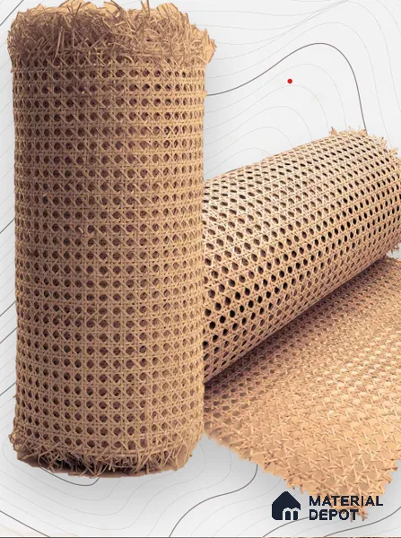 Natural Cane LM 23374 25 ft x 2 ft Star Yellow Cane Webbing - 1 mm | Suitable for TV Unit, Wardrobe, Kitchen Cabinets