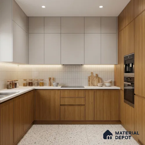 Wooden Look LM 23464 Golden Honey 8 ft x 4 ft Alder Ridge Finish Decorative Laminate - 1 mm | Suitable for TV Unit, Wardrobe, Kitchen Cabinets