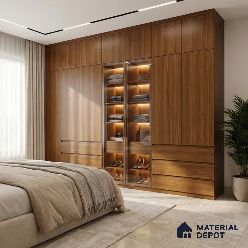 Wooden Look LM 23465 (AR 01 7538) Golden Sands 8 ft x 4 ft Alder Ridge Finish Decorative Laminate - 1 mm | Suitable for TV Unit, Wardrobe, Kitchen Cabinets