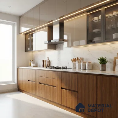 Wooden Look LM 23465 (AR 01 7538) Golden Sands 8 ft x 4 ft Alder Ridge Finish Decorative Laminate - 1 mm | Suitable for TV Unit, Wardrobe, Kitchen Cabinets