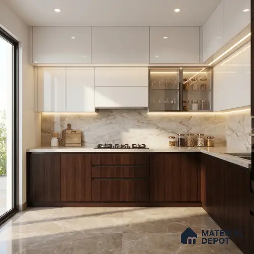 Wooden Look LM 23494 (AR 03 7119) Wenge Wood 8 ft x 4 ft Aged Radiance Finish Decorative Laminate - 1 mm | Suitable for TV Unit, Wardrobe, Kitchen Cabinets