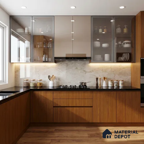Wooden Look LM 23495 Sunrise Oak 8 ft x 4 ft Aged Radiance Finish Decorative Laminate - 1 mm | Suitable for TV Unit, Wardrobe, Kitchen Cabinets