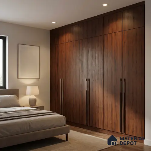 Wooden Look LM 23512 (AO 09 7117) Cacao Bean 8 ft x 4 ft Amber Oak Finish Decorative Laminate - 1 mm | Suitable for TV Unit, Wardrobe, Kitchen Cabinets