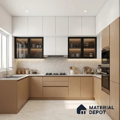 LM 23526 (SMT 427) Golden Melon 8 ft x 4 ft Super Matte Finish Decorative Laminate - 1 mm | Suitable for Living Room, Kitchen, Office
