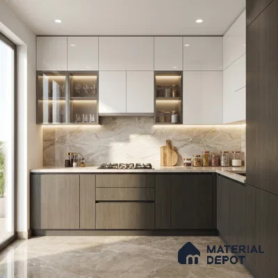 Wooden Look LM 23541 Charcoal Forest 8 ft x 4 ft Alder Ridge Finish Decorative Laminate - 1 mm | Suitable for TV Unit, Wardrobe, Kitchen Cabinets