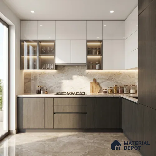 Wooden Look LM 23541 Charcoal Forest 8 ft x 4 ft Alder Ridge Finish Decorative Laminate - 1 mm | Suitable for TV Unit, Wardrobe, Kitchen Cabinets