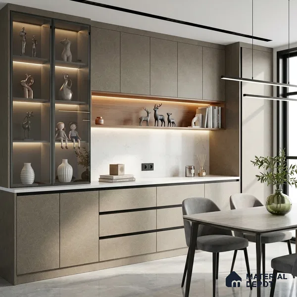 LM 23543 (DG 14 AR 5) Royal Texture 8 ft x 4 ft Digital Textured Finish Decorative Laminate - 1 mm | Suitable for TV Unit, Wardrobe, Kitchen Cabinets