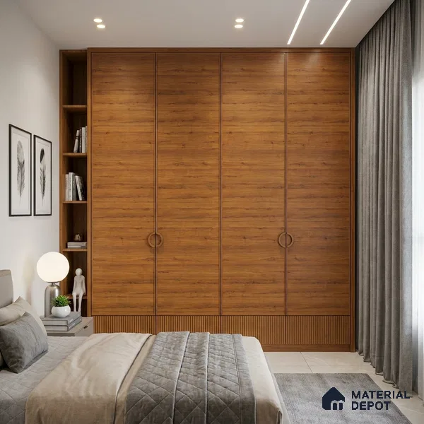 Wooden Look LM 23572 (AHO 11 7116 HZ) Cacao Bean 8 ft x 4 ft Arctic Honey Oak Finish Decorative Laminate - 1 mm | Suitable for TV Unit, Wardrobe, Kitchen Cabinets