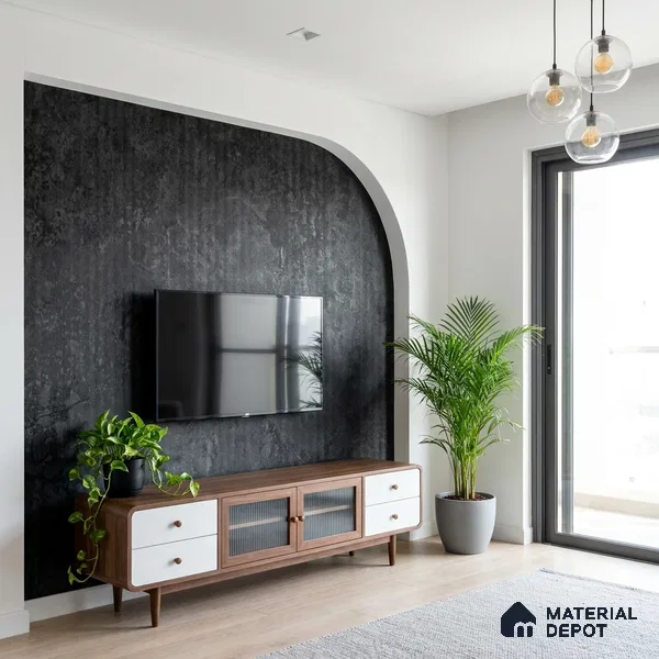 Marble Fluted Look LM 23575 Onyx Shadow 8 ft x 4 ft Glittery Flute Finish Decorative Laminate - 1 mm | Suitable for TV Unit, Wardrobe, Kitchen Cabinets