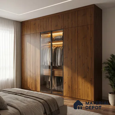 Wooden Look LM 23580 Urban Timber 8 ft x 4 ft Super Matte Finish Decorative Laminate - 1 mm | Suitable for TV Unit, Wardrobe, Kitchen Cabinets