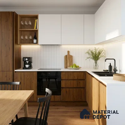 Wooden Look LM 23580 Urban Timber 8 ft x 4 ft Super Matte Finish Decorative Laminate - 1 mm | Suitable for TV Unit, Wardrobe, Kitchen Cabinets