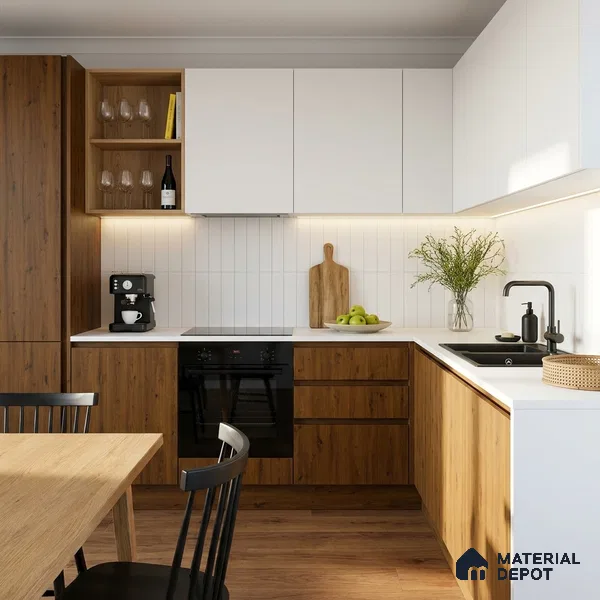 Wooden Look LM 23580 Urban Timber 8 ft x 4 ft Super Matte Finish Decorative Laminate - 1 mm | Suitable for TV Unit, Wardrobe, Kitchen Cabinets