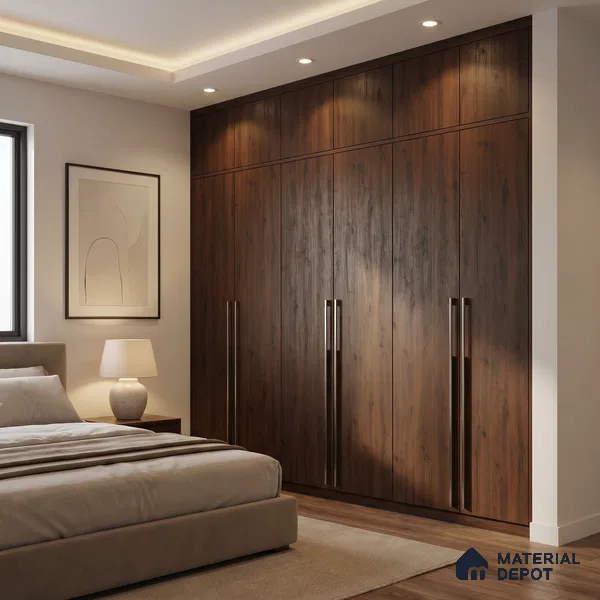 Wooden Look LM 23581 (SMT 7293) Midtown Maple 8 ft x 4 ft Super Matte Finish Decorative Laminate - 1 mm | Suitable for TV Unit, Wardrobe, Kitchen Cabinets