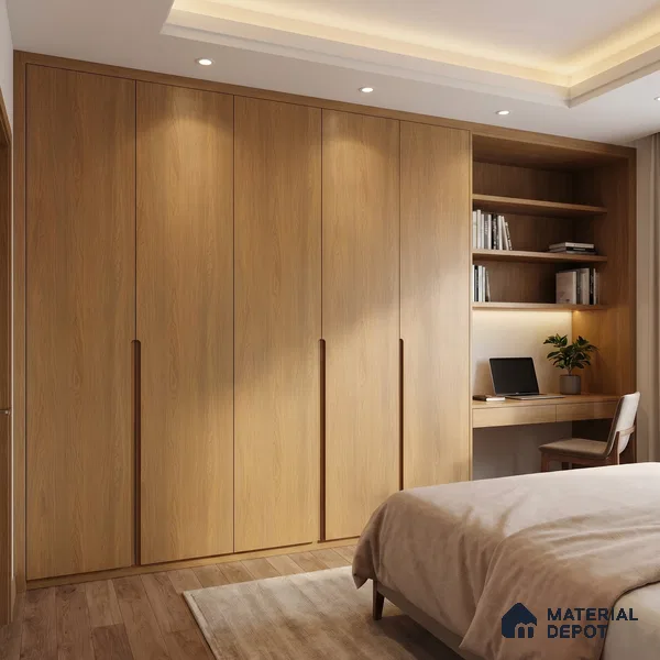 Wooden Look LM 23582 (AR 02 7127) Amber Waves 8 ft x 4 ft Ashen Rustic Finish Decorative Laminate - 1 mm | Suitable for TV Unit, Wardrobe, Kitchen Cabinets