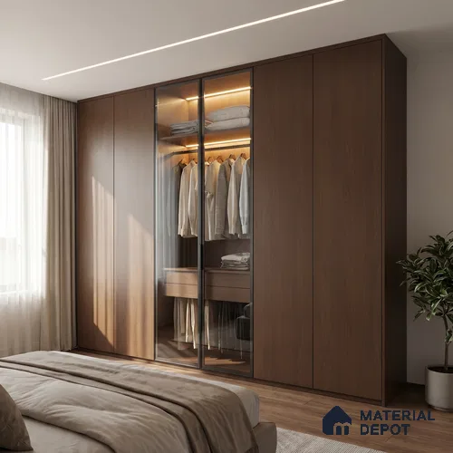 Wooden Look LM 23583 (AR 02 7128) Sandy Shore 8 ft x 4 ft Ashen Rustic Finish Decorative Laminate - 1 mm | Suitable for TV Unit, Wardrobe, Kitchen Cabinets