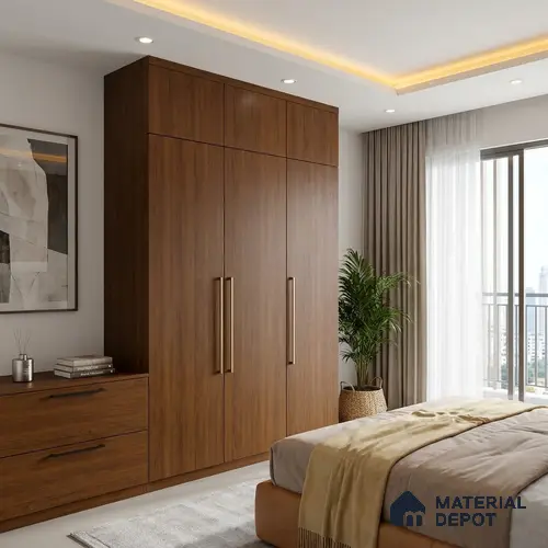 Wooden Look LM 23585 Coastal Cedar 8 ft x 4 ft Ashen Rustic Finish Decorative Laminate - 1 mm | Suitable for TV Unit, Wardrobe, Kitchen Cabinets