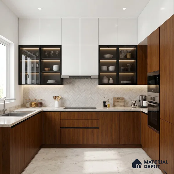 Wooden Look LM 23585 Coastal Cedar 8 ft x 4 ft Ashen Rustic Finish Decorative Laminate - 1 mm | Suitable for TV Unit, Wardrobe, Kitchen Cabinets