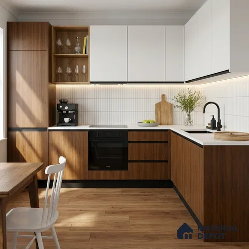 Wooden Look LM 23599 (AO 08 7123) Coastal Cedar 8 ft x 4 ft Apex Oak Finish Decorative Laminate - 1 mm | Suitable for TV Unit, Wardrobe, Kitchen Cabinets