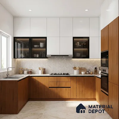 Wooden Look LM 23608 (SF 7124) Autumn Oak 8 ft x 4 ft Suede Finish Decorative Laminate - 1 mm | Suitable for TV Unit, Wardrobe, Kitchen Cabinets