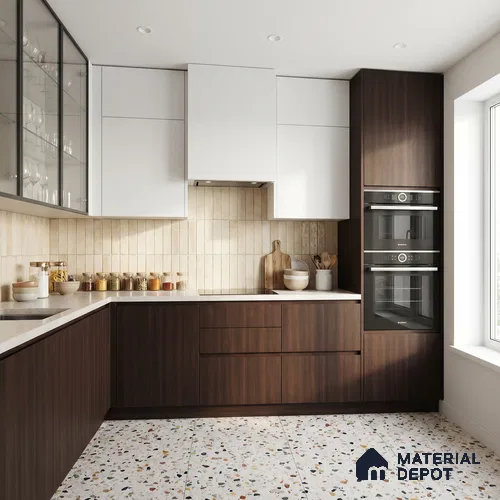 Wooden Look LM 23618 (SF 7253) Weathered Wood 8 ft x 4 ft Suede Finish Decorative Laminate - 1 mm | Suitable for TV Unit, Wardrobe, Kitchen Cabinets