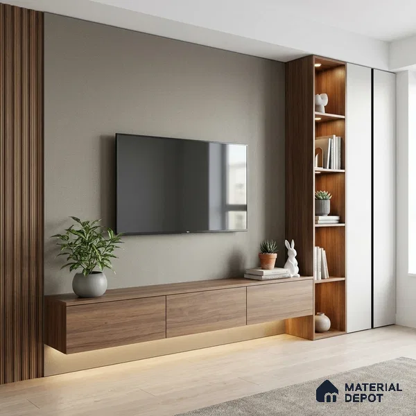 Chrome Grey Textured Solid Look P 5 911 8 ft x 4 ft Texture Finish Decorative Laminate - 1 mm | Suitable for TV Unit, Wardrobe, Kitchen Cabinets