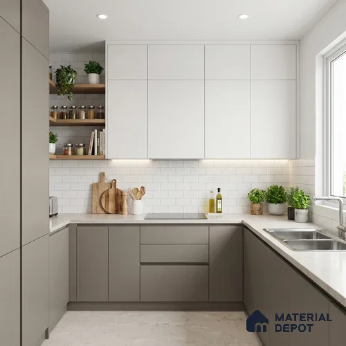 Chrome Grey Textured Solid Look P 5 911 8 ft x 4 ft Texture Finish Decorative Laminate - 1 mm | Suitable for TV Unit, Wardrobe, Kitchen Cabinets