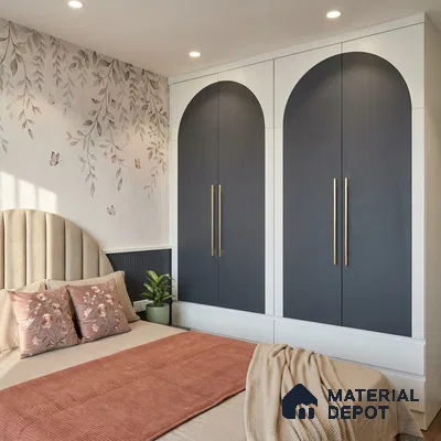 Midnight Blue Solid Colors Look SMT 948 8 ft x 4 ft Super Matte Finish Decorative Laminate - 1 mm | Suitable for Living Room, Kitchen, Office