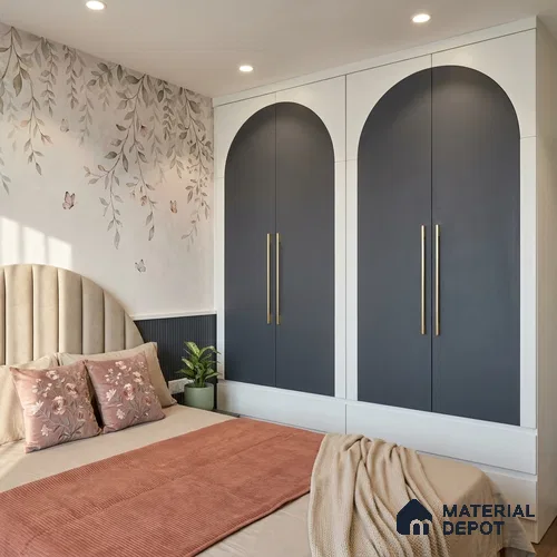 Midnight Blue Solid Colors Look SMT 948 8 ft x 4 ft Super Matte Finish Decorative Laminate - 1 mm | Suitable for Living Room, Kitchen, Office