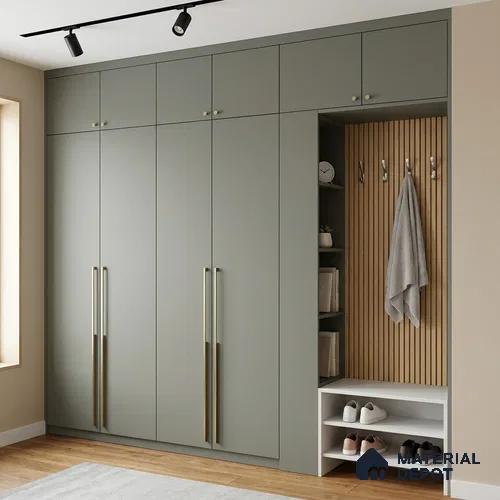 Fortnum & Mason Solid Colors Look SMT 912 8 ft x 4 ft Super Matte Finish Decorative Laminate - 1 mm | Suitable for Living Room, Kitchen, Office