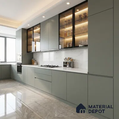 Fortnum & Mason Solid Colors Look SMT 912 8 ft x 4 ft Super Matte Finish Decorative Laminate - 1 mm | Suitable for Living Room, Kitchen, Office