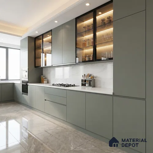 Fortnum & Mason Solid Colors Look SMT 912 8 ft x 4 ft Super Matte Finish Decorative Laminate - 1 mm | Suitable for Living Room, Kitchen, Office