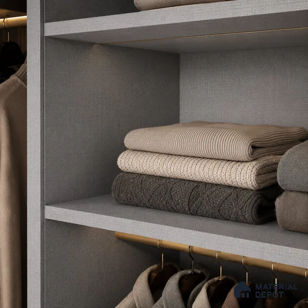 Fabric Liner Laminate LM 23952 8 x 4 ft Suede Finish - 0.72 mm | Ideal For Wardrobes | Matching Edgeband - EB 01696