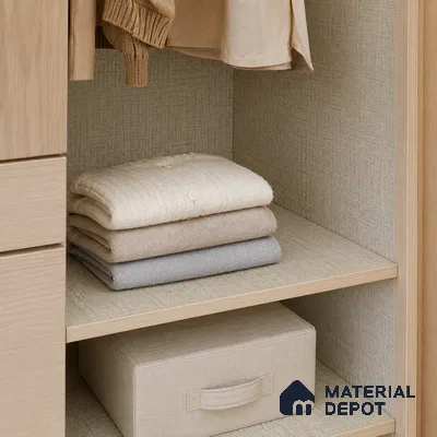 Fabric Liner Laminate LM 23953 B 8 x 4 ft Suede Finish - 0.8 mm | Ideal For Wardrobes | Matching Edgeband - EB 01696