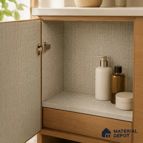 Fabric Liner Laminate LM 23953 8 x 4 ft Suede Finish - 0.72 mm | Ideal For Wardrobes | Matching Edgeband - EB 01697