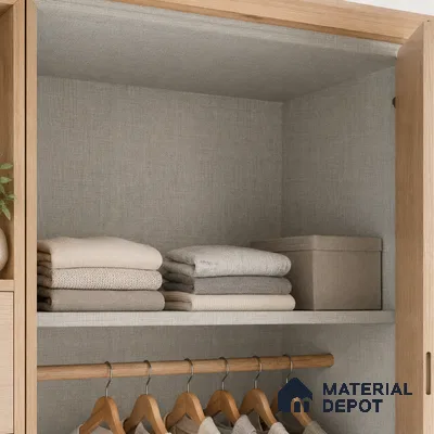 Fabric Liner Laminate LM 23954 B 8 x 4 ft Suede Finish - 0.8 mm | Ideal For Wardrobes | Matching Edgeband - EB 01697