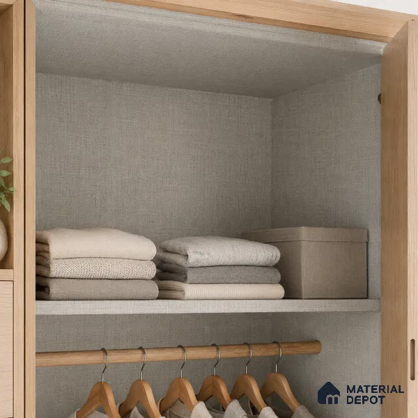 Fabric Liner Laminate LM 23954 B 8 x 4 ft Suede Finish - 0.8 mm | Ideal For Wardrobes | Matching Edgeband - EB 01697