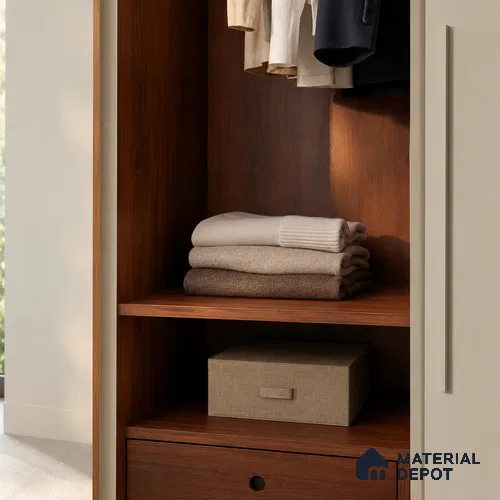 Wooden Look Liner Laminate LM 23956 B 8 x 4 ft Suede Finish - 0.8 mm | Ideal For Wardrobes | Matching Edgeband - EB 01706