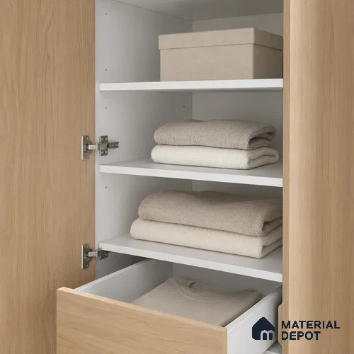 Pure White Solid Colors Liner Laminate LM 23958 8 x 4 ft Suede Finish - 0.72 mm | Suitable for Living Room, Kitchen, Office