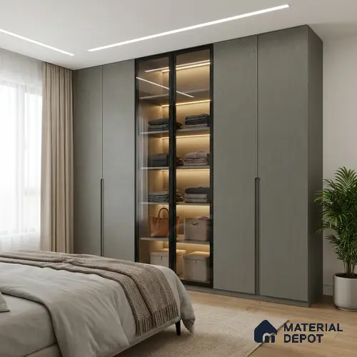 Stone Look LM 24376  8 ft x 4 ft Texture Finish Decorative Laminate - 1 mm | Suitable for TV Unit, Wardrobe, Kitchen Cabinets