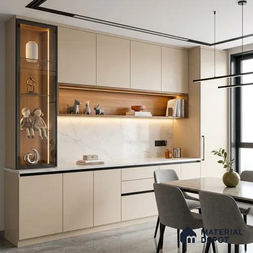 Stone Look LM 24381  8 ft x 4 ft Texture Finish Decorative Laminate - 1 mm | Suitable for TV Unit, Wardrobe, Kitchen Cabinets