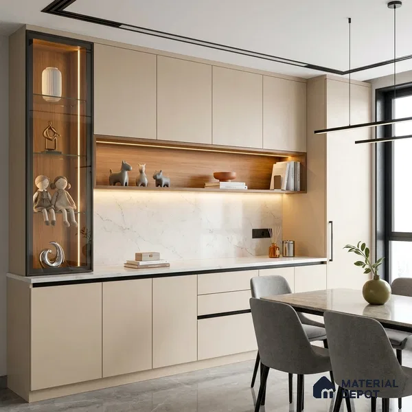 Stone Look LM 24381  8 ft x 4 ft Texture Finish Decorative Laminate - 1 mm | Suitable for TV Unit, Wardrobe, Kitchen Cabinets