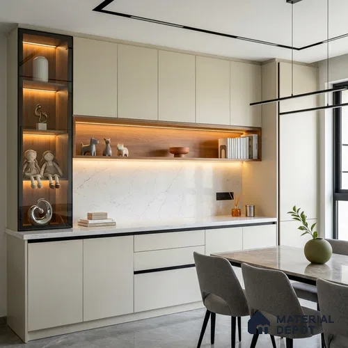Stone Look LM 24387  8 ft x 4 ft Texture Finish Decorative Laminate - 1 mm | Suitable for TV Unit, Wardrobe, Kitchen Cabinets